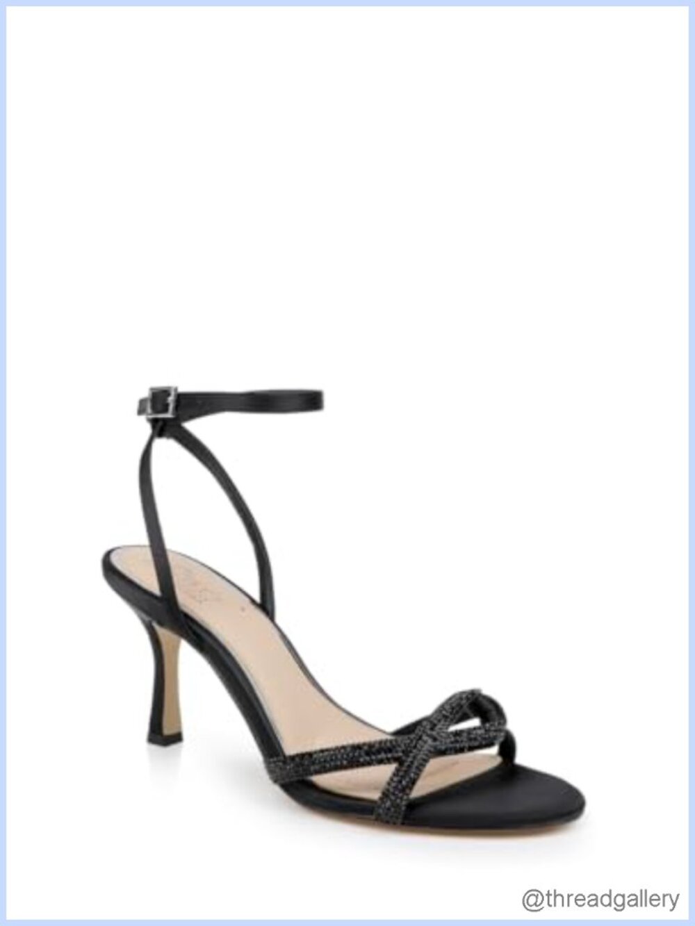 Mid Stiletto Heel Sandals Open Toe Ankle Strap Formal Wedding